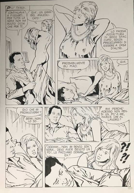 Sensuelle - pl 3 par Luciano Bernasconi - Planche originale