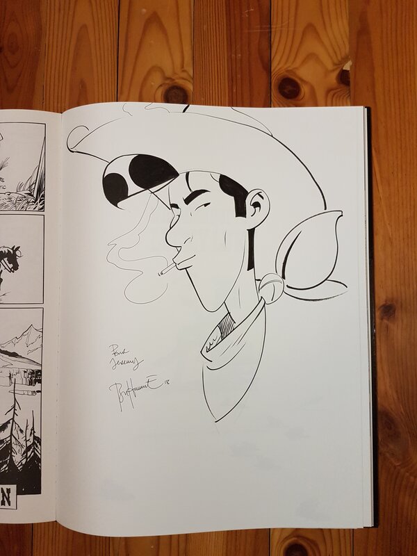 Lucky luke par Matthieu Bonhomme - Dédicace