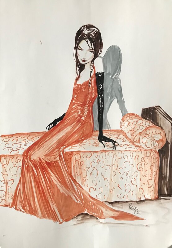 Elizabeth Bathory by Pascal Croci - Original Illustration
