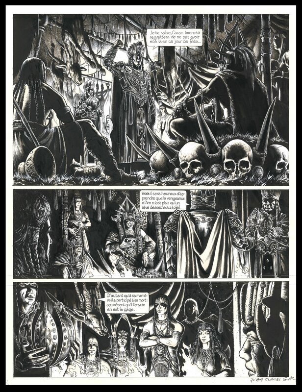 La VENGEANCE D'ARN par Jean-Claude Gal - Planche originale