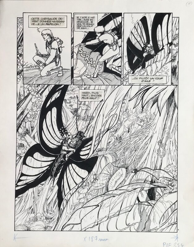 Jean Marc Solmon, Christian Grenier, Argyr le baladin de l'espace pl 9 - Planche originale