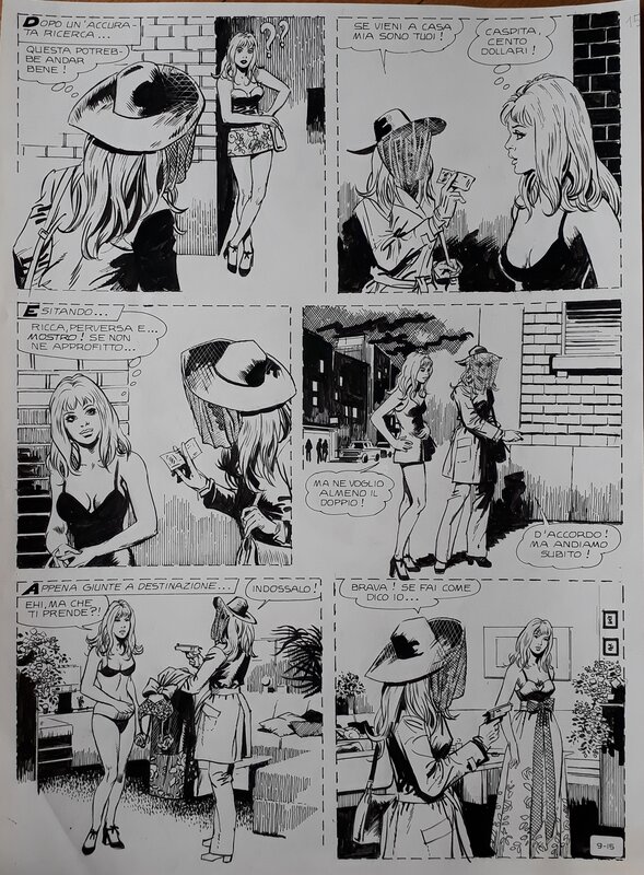 La prostituée par unknown - Planche originale