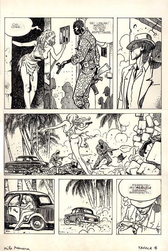 Manara 1983 Welcome to Rome page - Comic Strip
