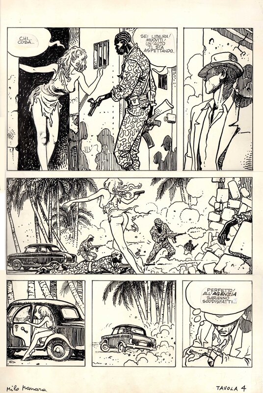 Manara 1983 Welcome to Rome page - Planche originale