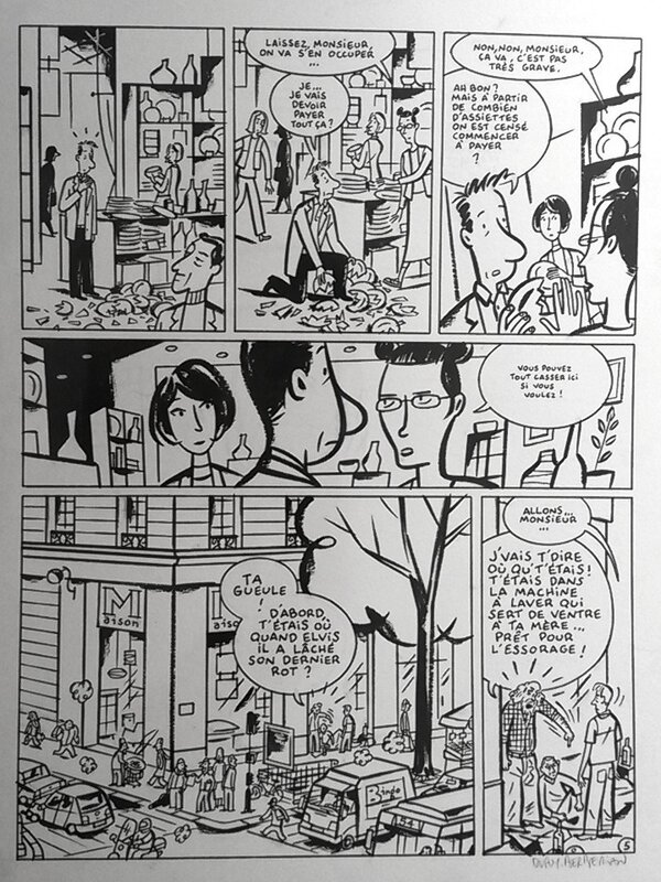 Monsieur Jean par Charles Berberian, Philippe Dupuy - Planche originale