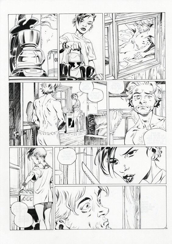 José Homs, Millenium # 2 - les hommes qui n'aimaient pas les femmes (seconde partie) - Planche originale