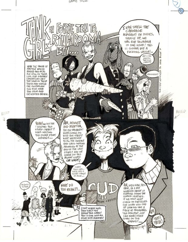 Jamie Hewlett Tank Girl episode 17 page 1 - Comic Strip