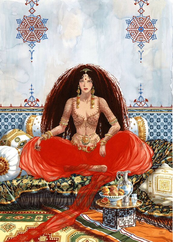 Ana Mirallès, Djinn - La Sultane de la perle noire - Couverture originale