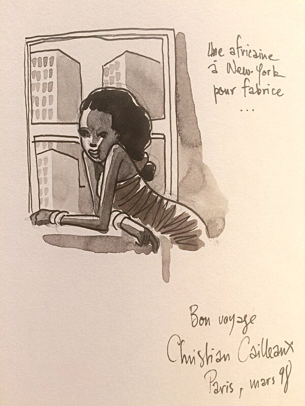 Christian Cailleaux, Une Africaine à New-York - Sketch