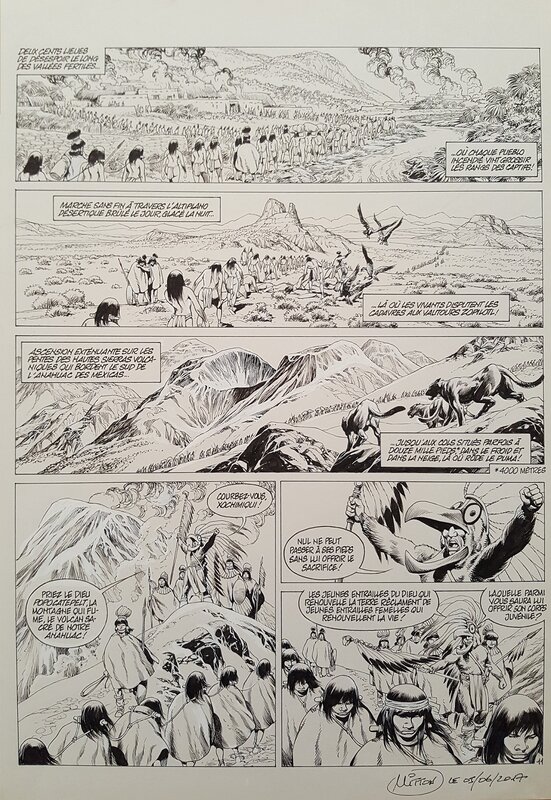 Jean-Yves Mitton, Quetzalcoatl tome 2 planche 11 - Comic Strip