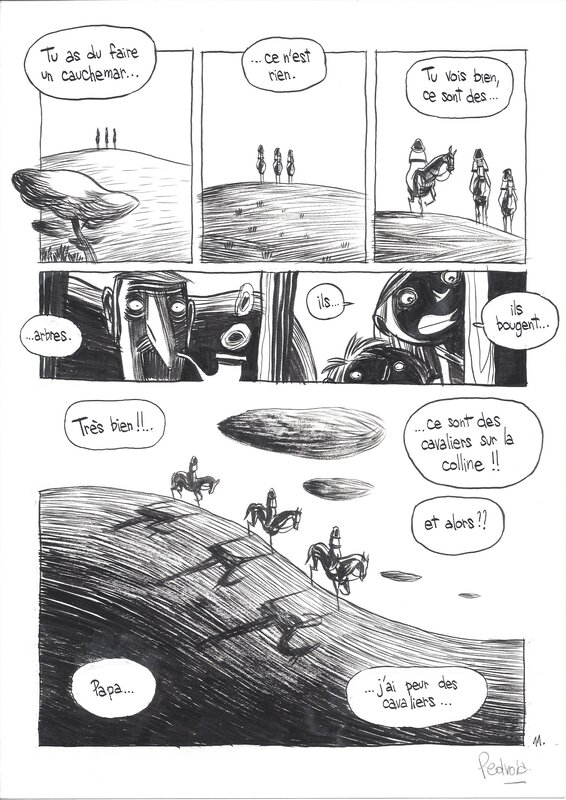 Pedrosa Cyril - Trois ombres - p11 - Planche originale