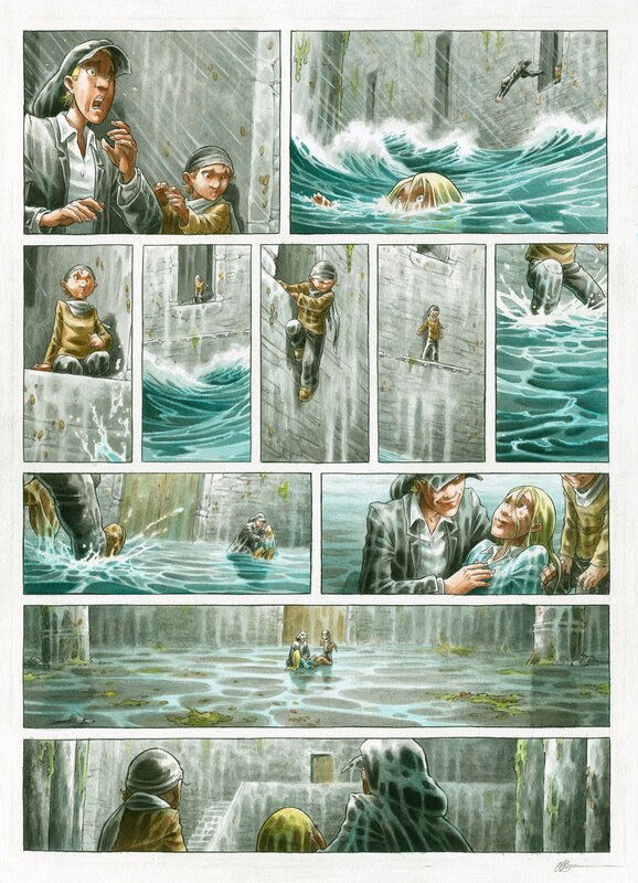 Olivier Boiscommun, Lueur de nuit. Planche 34 - Comic Strip