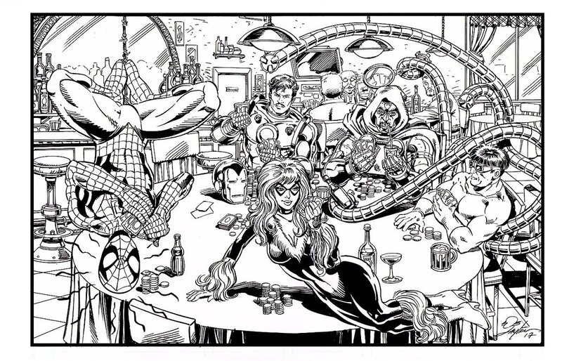 For sale - Poker by Bob Layton - Original Illustration