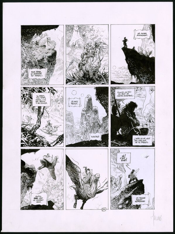 Vincent Mallié, La quête de l'Oiseau du temps. Tome 4. Planche 34 - Comic Strip
