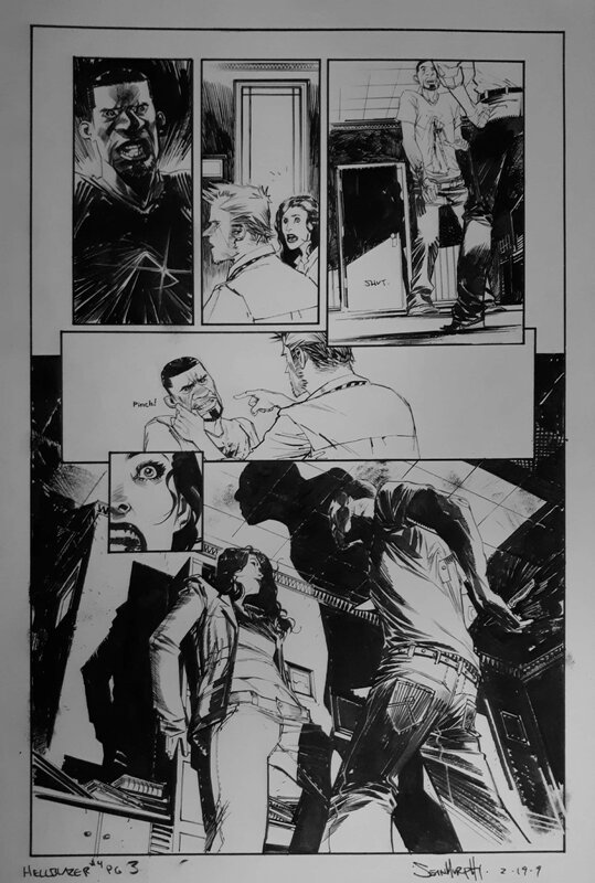 Sean Murphy, Hellblazer - City of Demons #4 pg 3 - Comic Strip