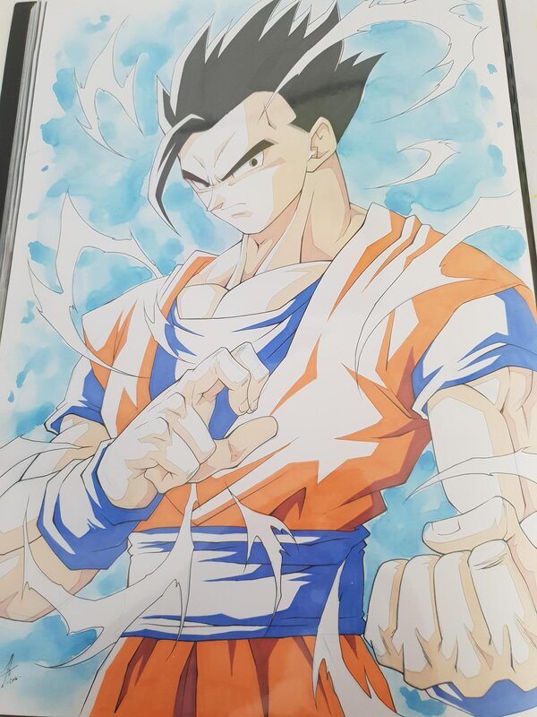 Gohan format a3 par jerome alquié - Illustration originale