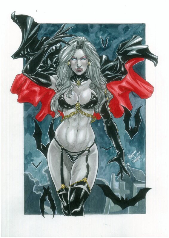 Lady Death par Lucas Marqués - Illustration originale