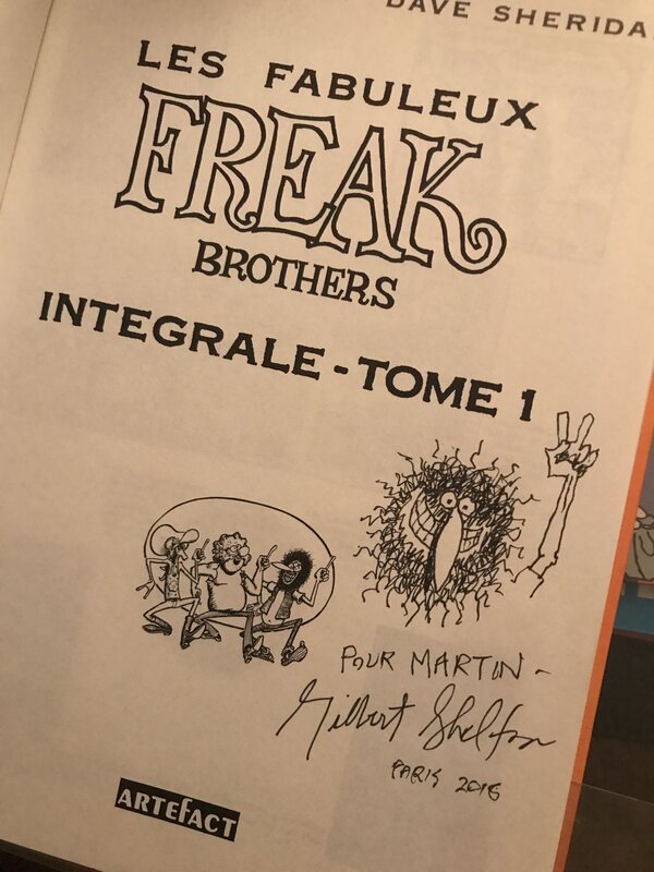 Dédicace Gilbert Shelton - Sketch