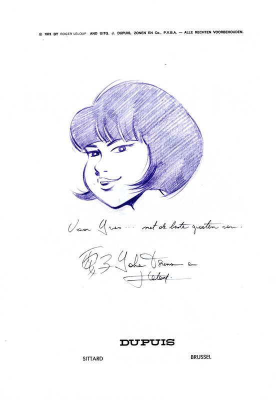 Yoko Tsuno by Roger Leloup - Sketch