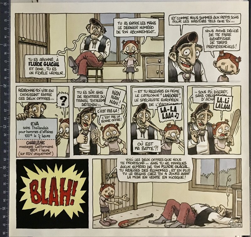 Relom, Abonnement fluide glacial - Comic Strip