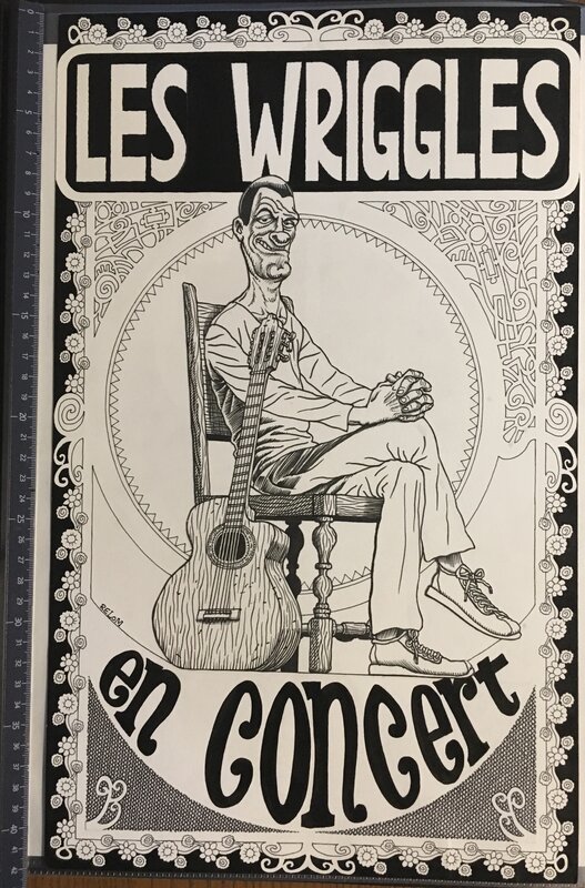 Relom, Les Wriggles en concert - Planche originale