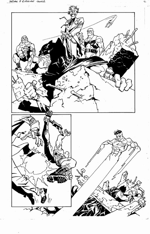 Eduardo Risso, Batman, The Joker and Superman! - Comic Strip