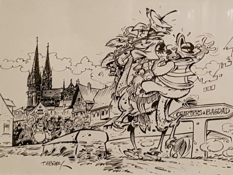 Jean Tabary, Iznogoud arrive à Chartres - Original Illustration