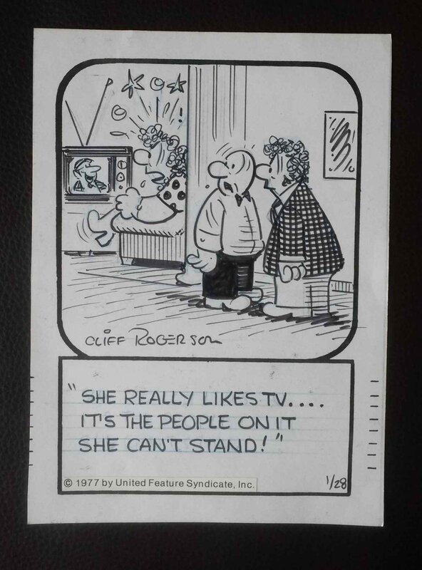 Tv Laffs by Cliff Rogerson - Comic Strip