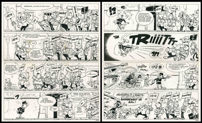 1970 - Achille Talon - Compublicité de meurtre ! - Greg - Planche originale