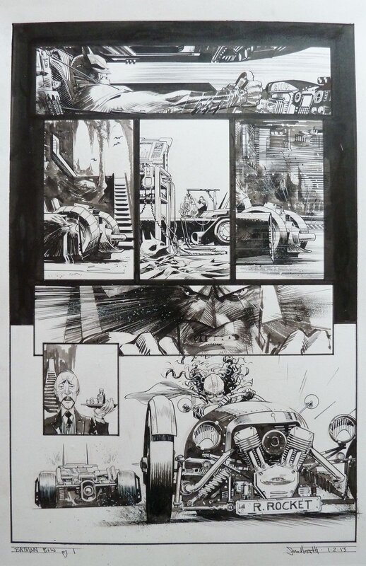 Batman B&W Page 1 by Sean Murphy - Comic Strip