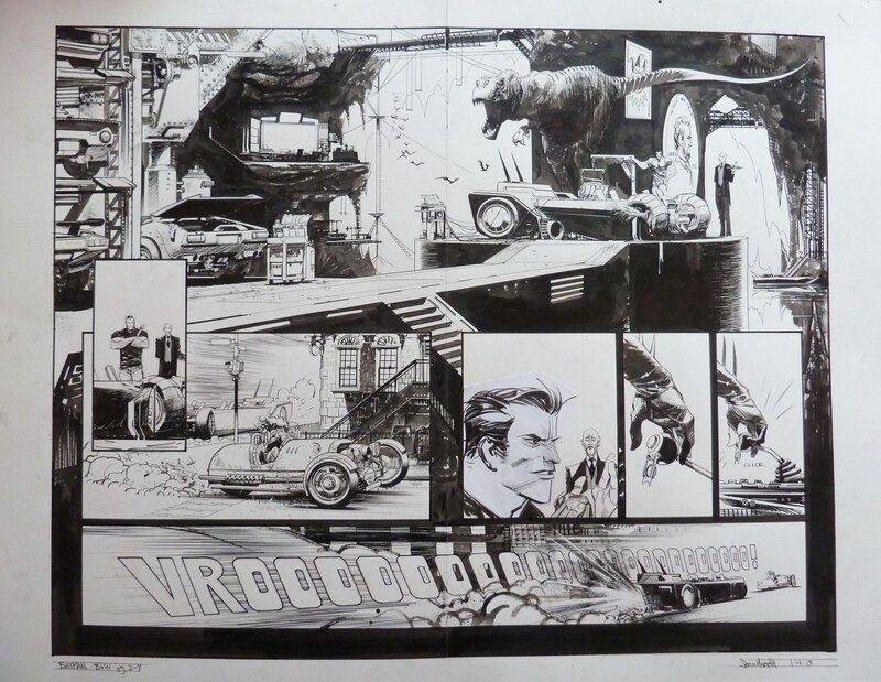 Batman B&W Page 2 par Sean Murphy - Planche originale
