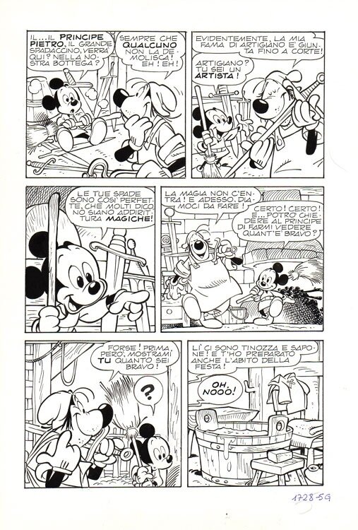 Topolino E La Spada Invincibile by Giorgio Cavazzano - Comic Strip