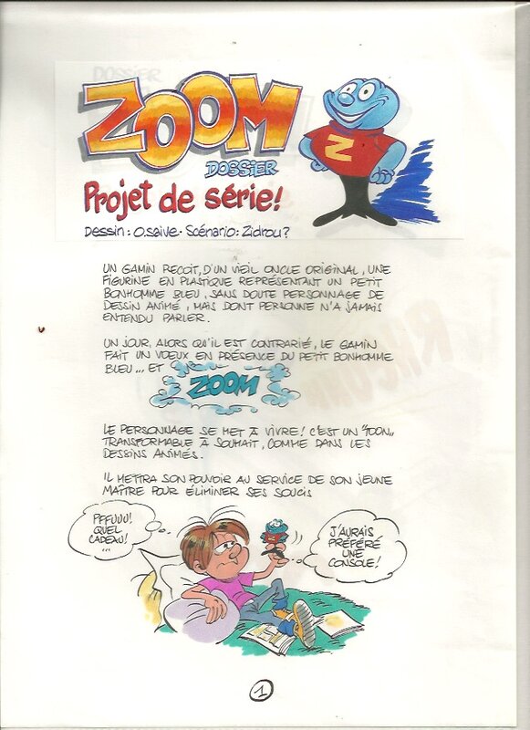 Zoom by Olivier Saive, Zidrou - Original art