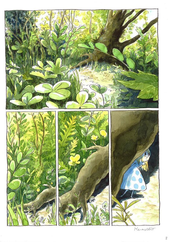 Kerascoët, JOLIES TÉNEBRES p. 8 - Planche originale