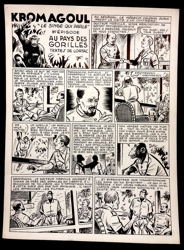 Auguste Liquois, Kromagoul, le Singe qui parle - Comic Strip
