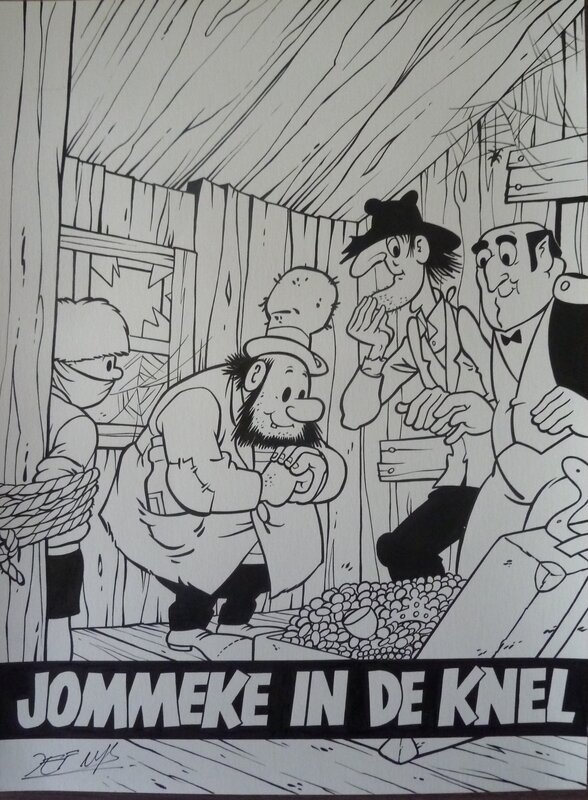 Jommeke in de knel par Jef Nys - Couverture originale