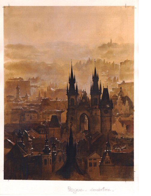 Prague par Guillaume Sorel - Planche originale