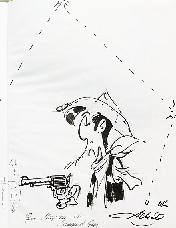 Lucky Luke par Achdé - Dédicace