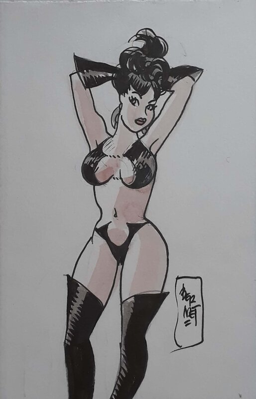 Vampirella par Jordi Bernet - Illustration originale