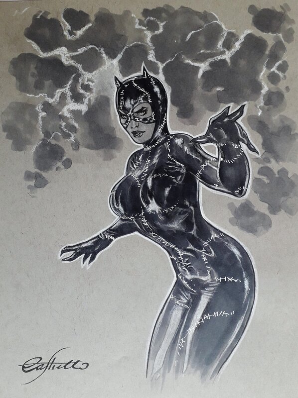 Catwoman par Marco Castiello - Illustration originale