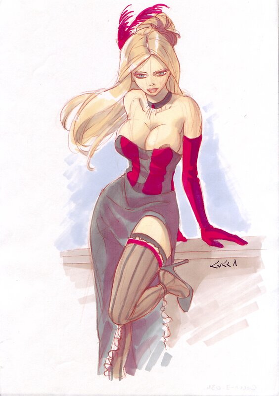 Pin-Up by Vincenzo Cucca - Original Illustration