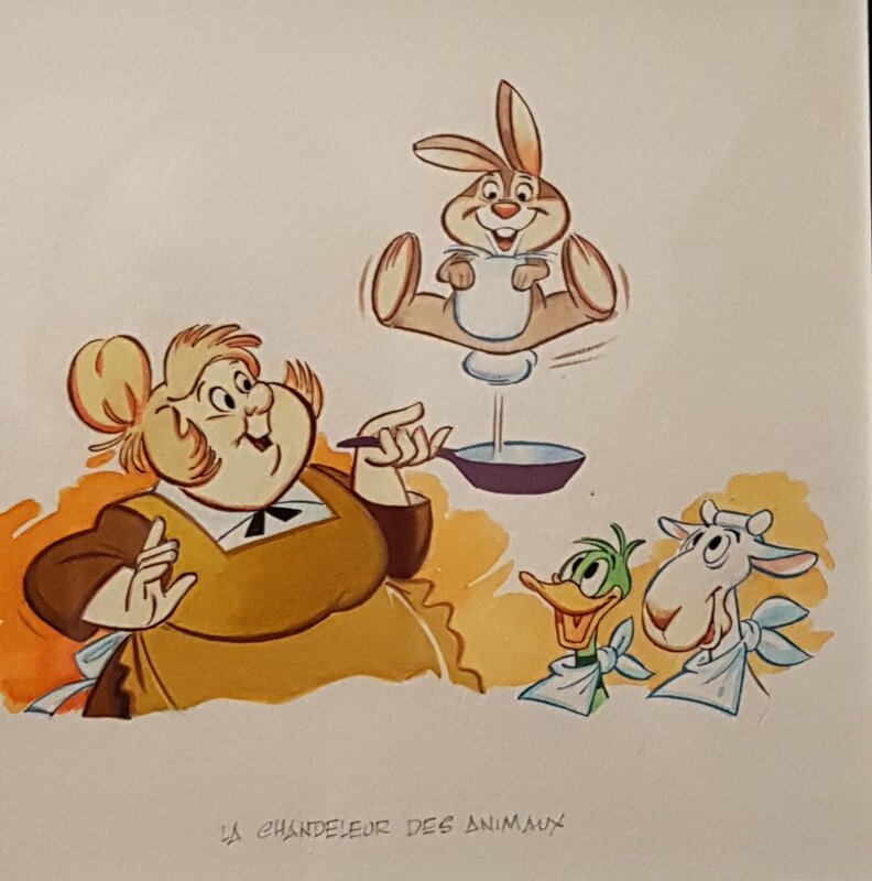 Claude Marin, La chandeleur des animaux - Original Illustration