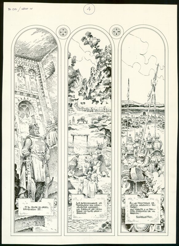 Antonio Hernandez Palacios, El Cid - La Cruzada de Barbastro T4 - Planche originale