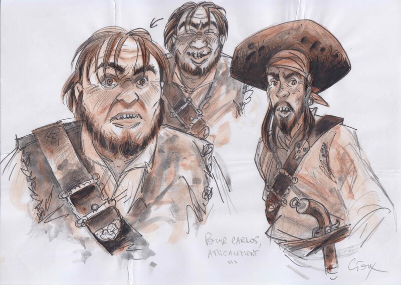 Pirates by Thierry Gioux - Original art
