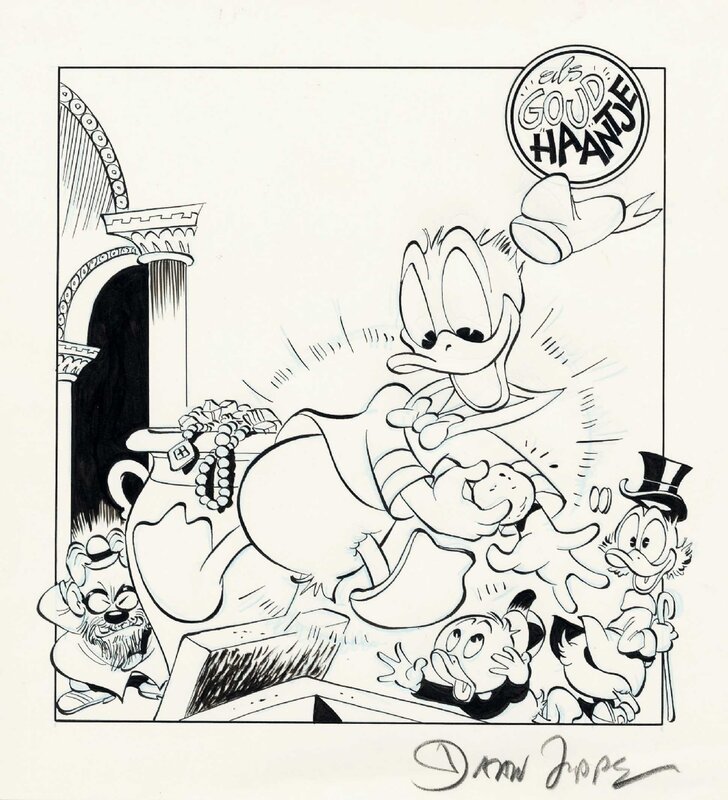 Daan Jippes, Walt Disney, 2002 - Donald Duck (Cover - Dutch KV) - Couverture originale