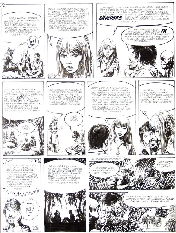 Hans Kresse, 1979 - Alain d'Archy (Page - Dutch KV) - Comic Strip