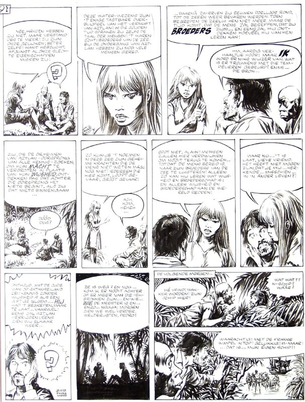 Hans Kresse, 1979 - Alain d'Archy (Page - Dutch KV) - Planche originale