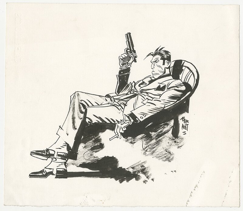 Torpedo by Jordi Bernet - Original Illustration