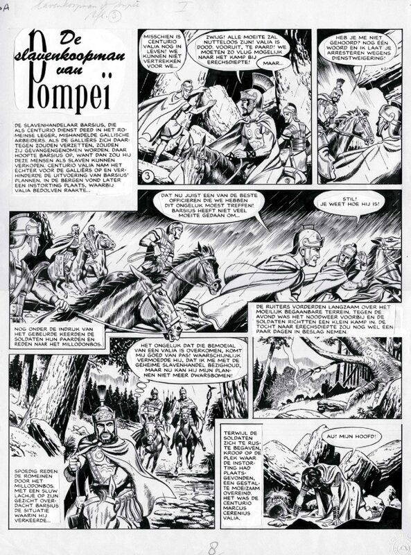 Bert Bus, 1963 - Pompeï (Page - Dutch KV) - Comic Strip