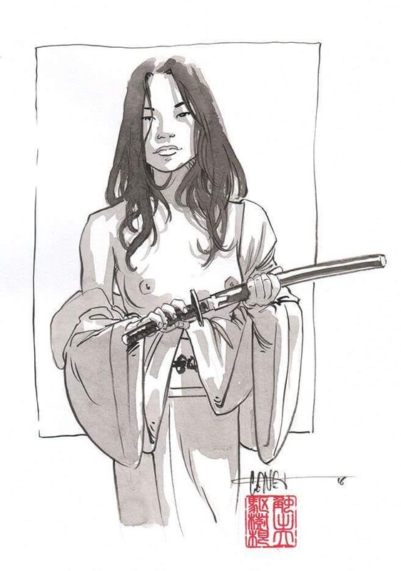 Samurai par Frédéric Genêt - Illustration originale